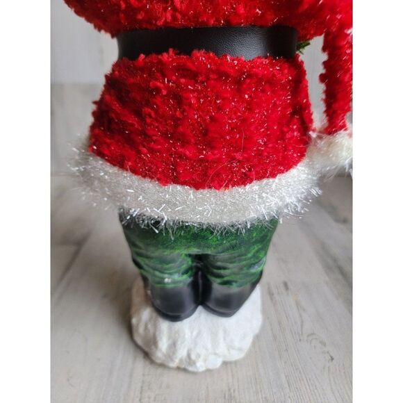 Animated dancing Jingle Bell caroling Santa Claus glitter xmas figure - Picture 9 of 13